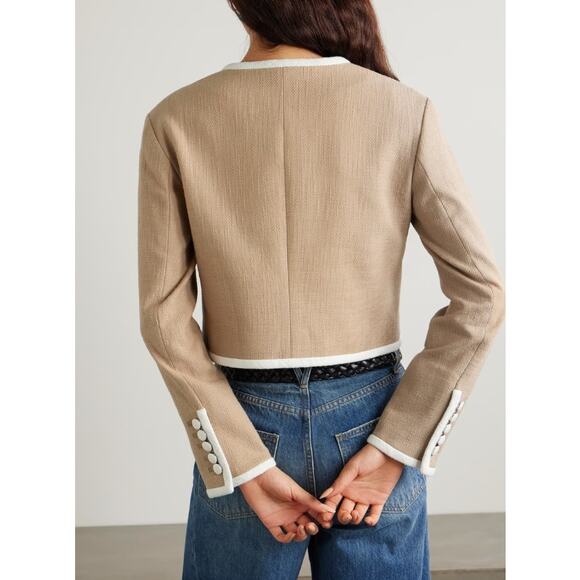 VERONICA BEARD Beale Cotton-Blend Tweed Jacket Size 8 - Picture 7 of 15